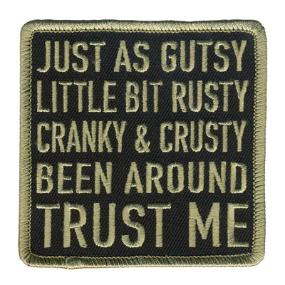Hot Leathers Just As Gutsy 3" X 3" Patch - American Legend Rider