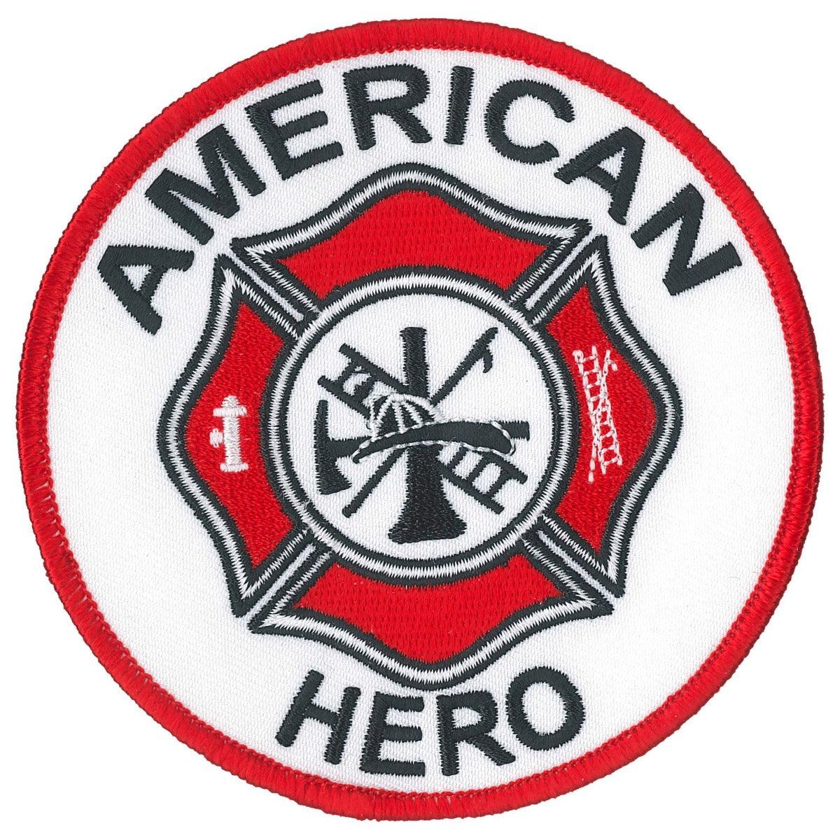 Hot Leathers Patch Hero Fire Dept - American Legend Rider