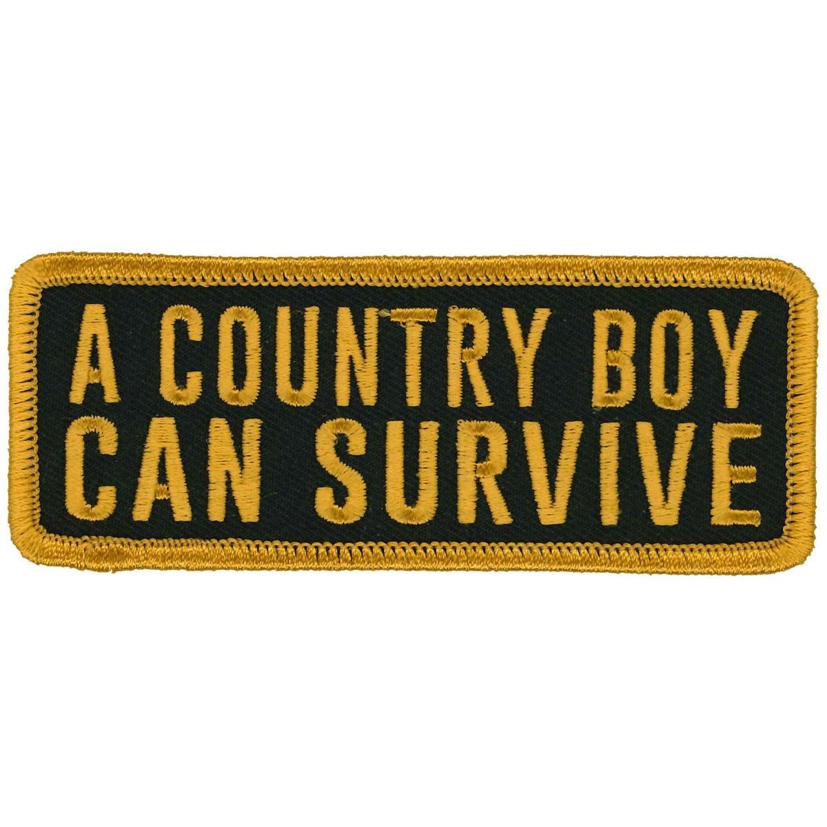 Hot Leathers A Country Boy Can Survive 4" X 2" Patch - American Legend Rider