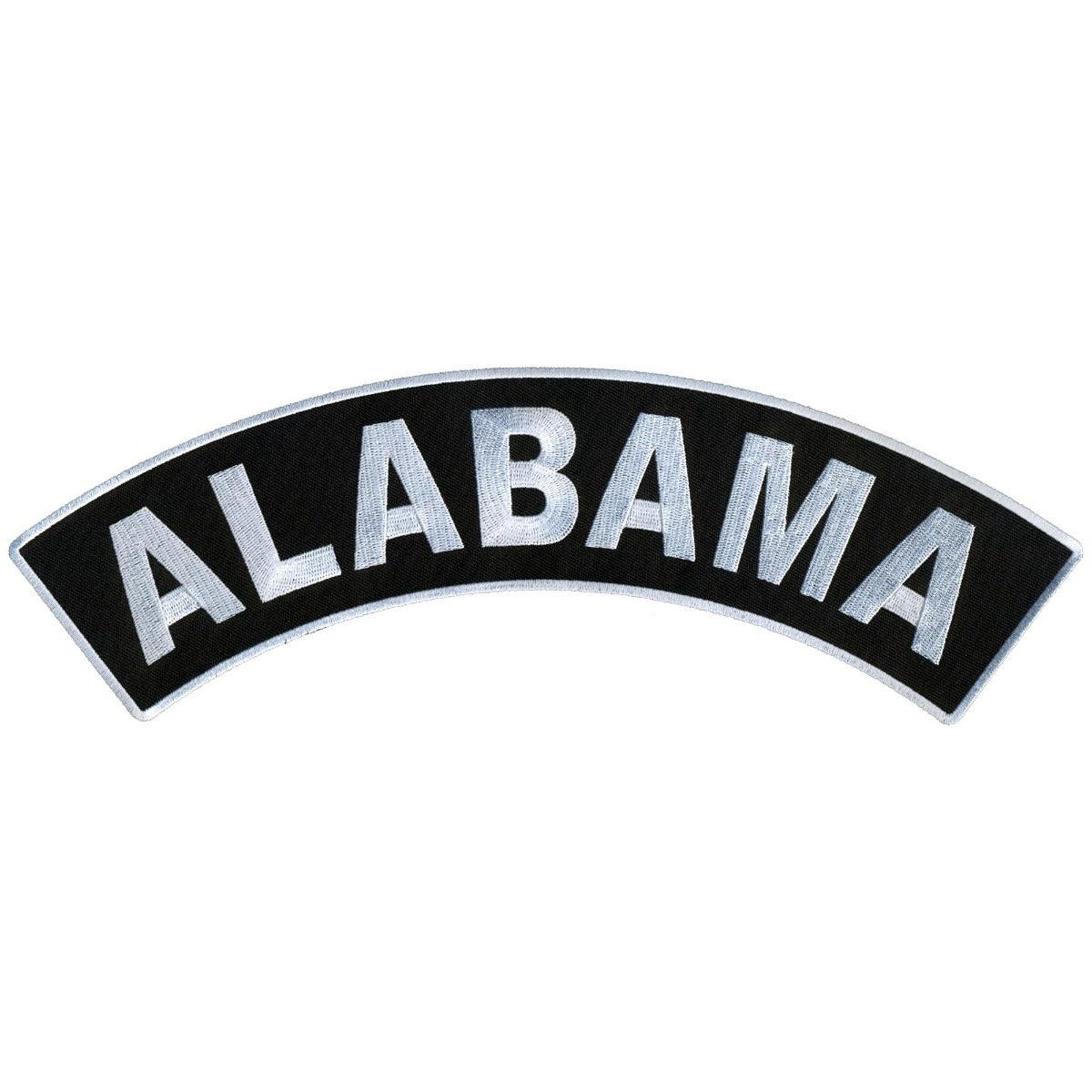 Hot Leathers Alabama 12” X 3” Top Rocker Patch - American Legend Rider