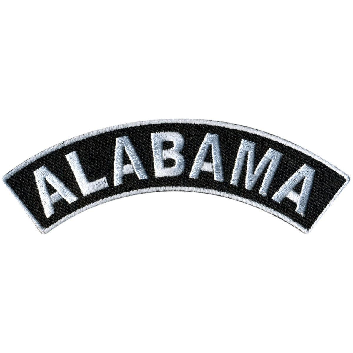 Hot Leathers Alabama 4” X 1” Top Rocker Patch - American Legend Rider