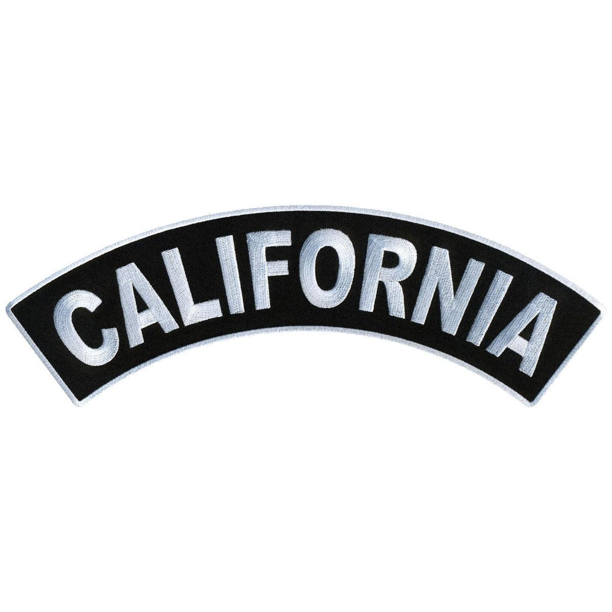 Hot Leathers California 12” X 3” Top Rocker Patch - American Legend Rider