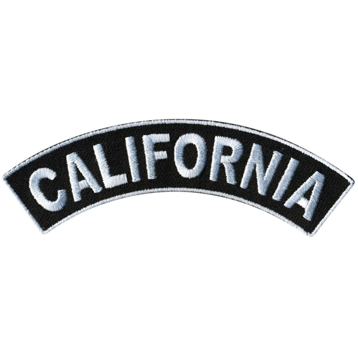 Hot Leathers California 4” X 1” Top Rocker Patch - American Legend Rider