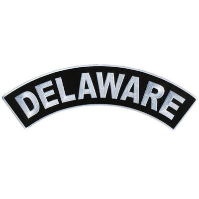 Hot Leathers Delaware 12” X 3” Top Rocker Patch - American Legend Rider