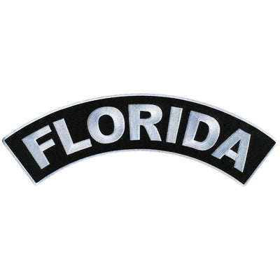 Hot Leathers Florida 12” X 3” Top Rocker Patch - American Legend Rider