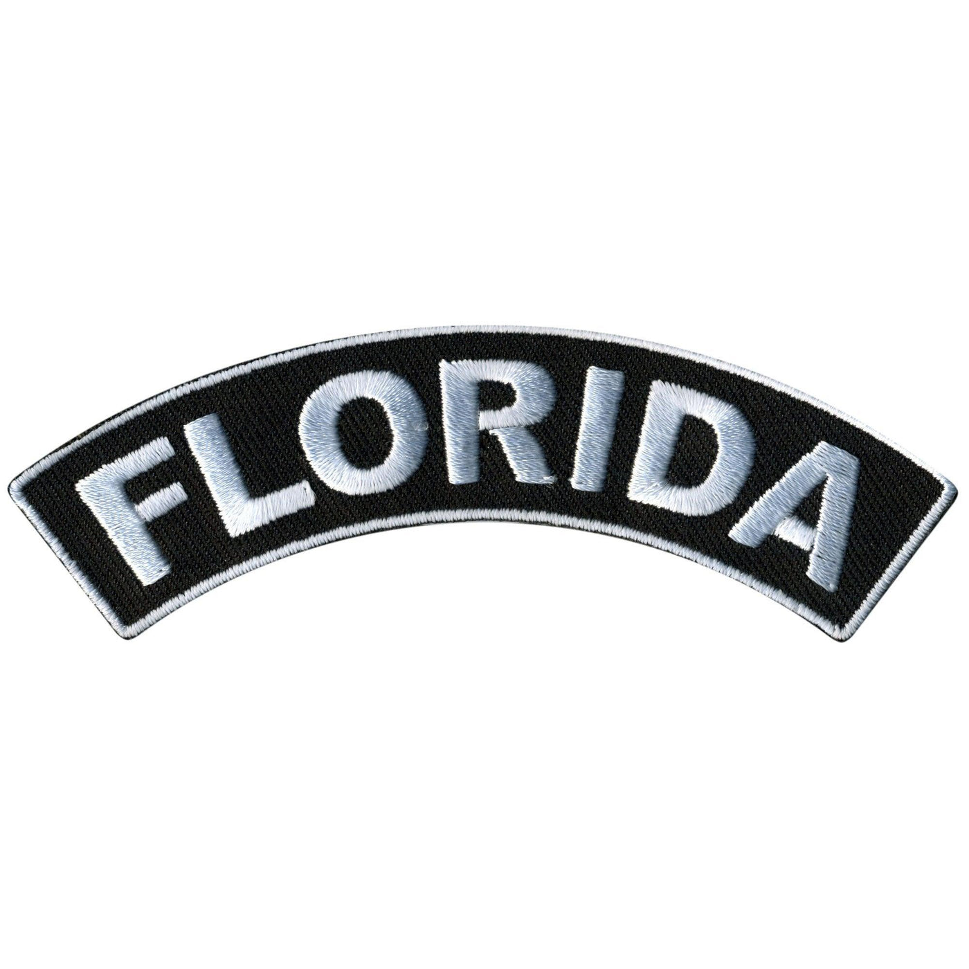 Hot Leathers Florida 4” X 1” Top Rocker Patch - American Legend Rider