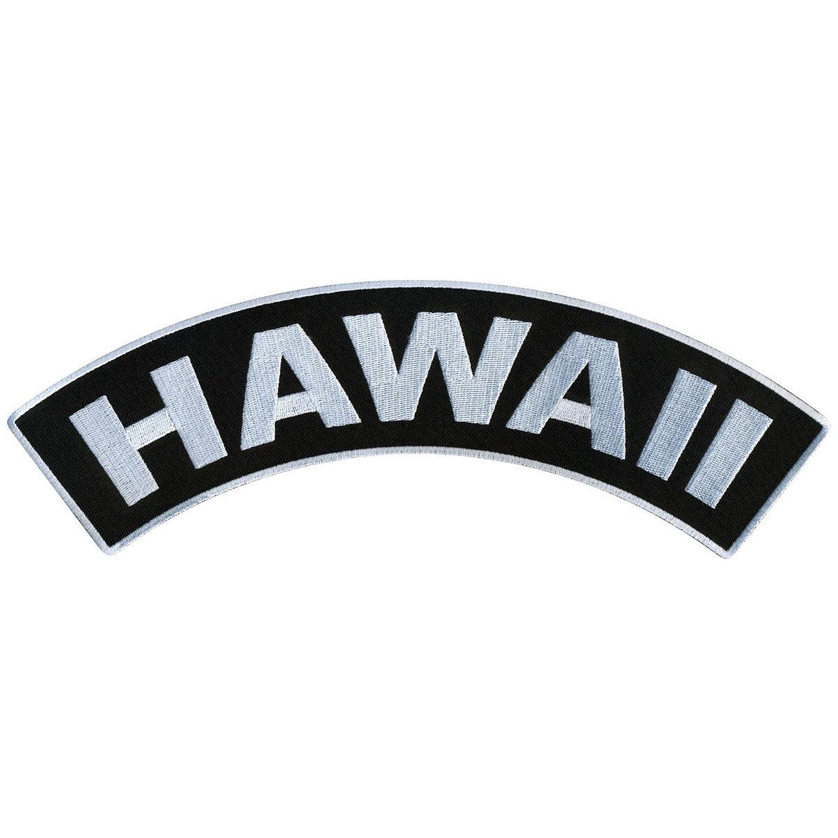 Hot Leathers Hawaii 12” X 3” Top Rocker Patch - American Legend Rider