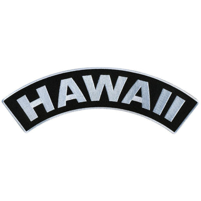 Hot Leathers Hawaii 12” X 3” Top Rocker Patch - American Legend Rider