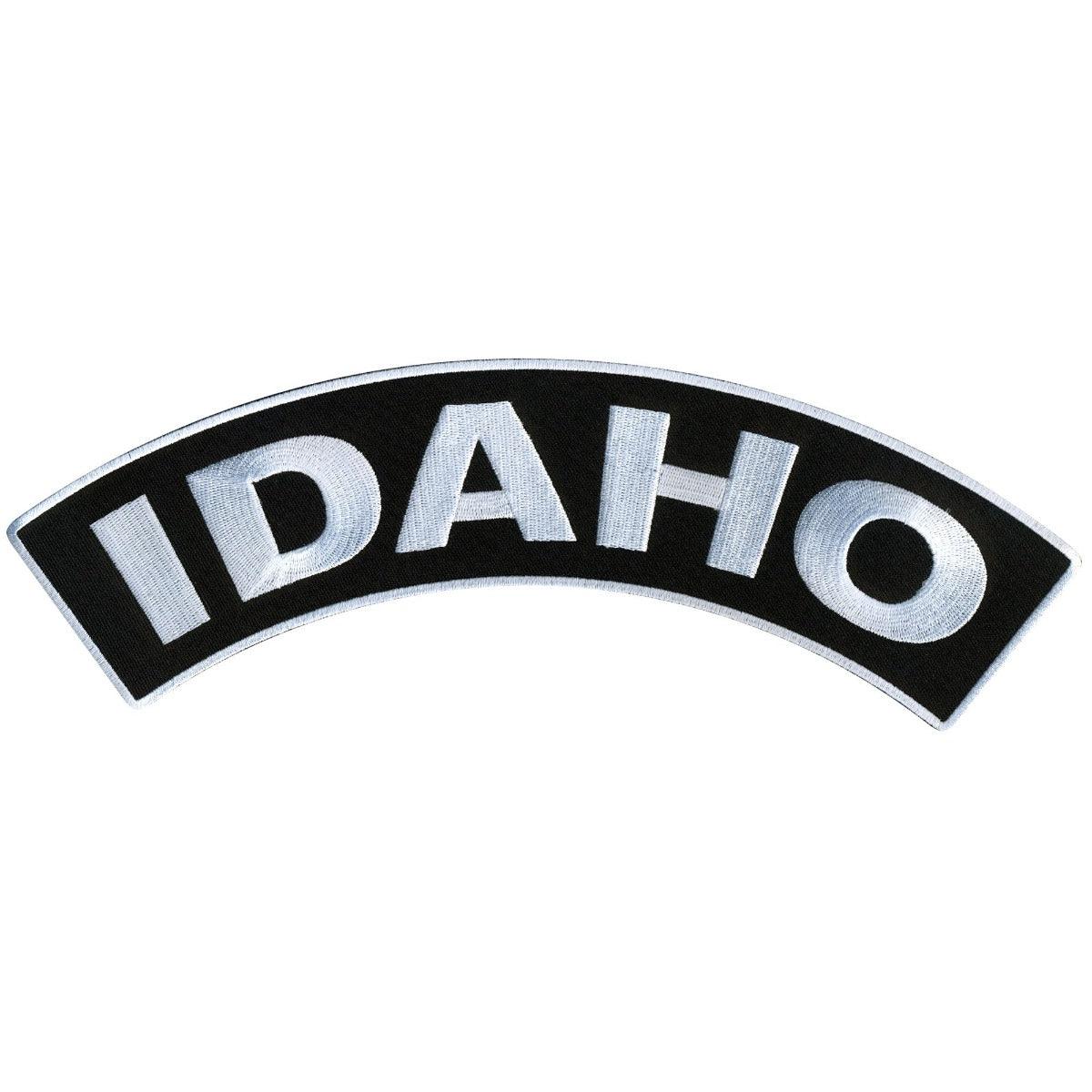 Hot Leathers Idaho 12” X 3” Top Rocker Patch - American Legend Rider