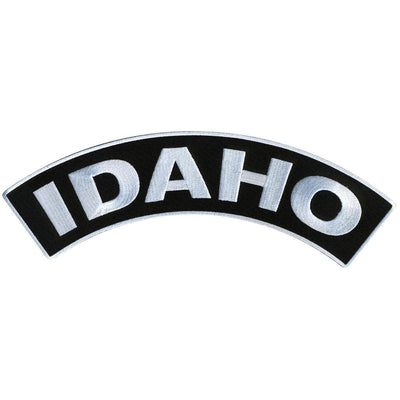 Hot Leathers Idaho 12” X 3” Top Rocker Patch - American Legend Rider