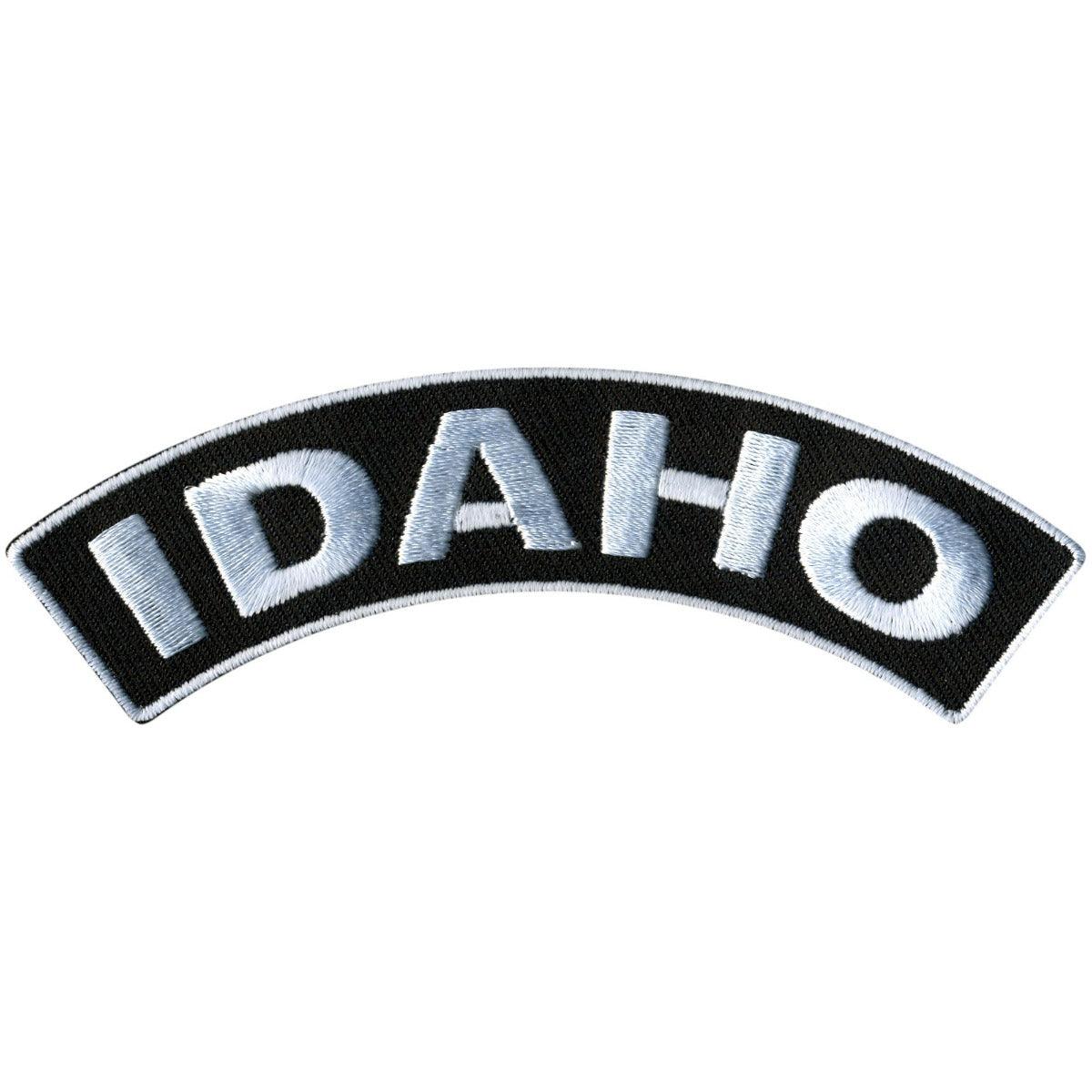 Hot Leathers Idaho 4” X 1” Top Rocker Patch - American Legend Rider