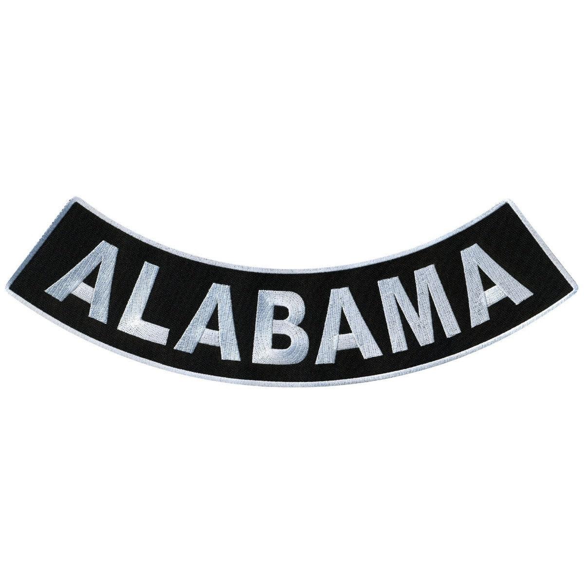 Hot Leathers Alabama 12” X 3” Bottom Rocker Patch - American Legend Rider