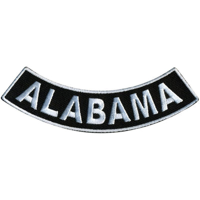 Hot Leathers Alabama 4” X 1” Bottom Rocker Patch - American Legend Rider