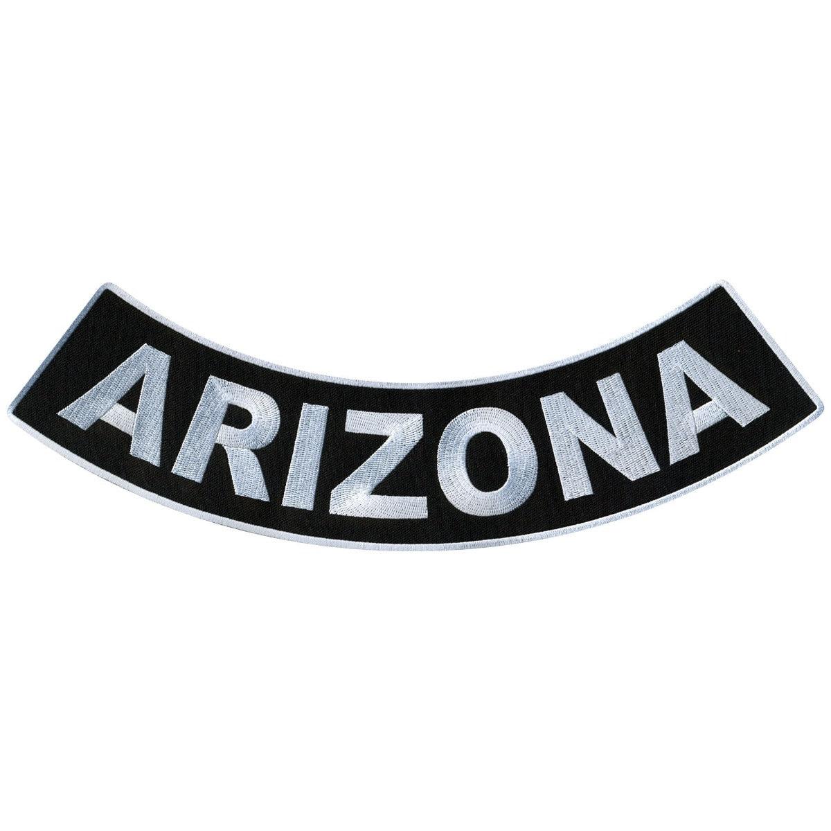 Hot Leathers Arizona 12” X 3” Bottom Rocker Patch - American Legend Rider