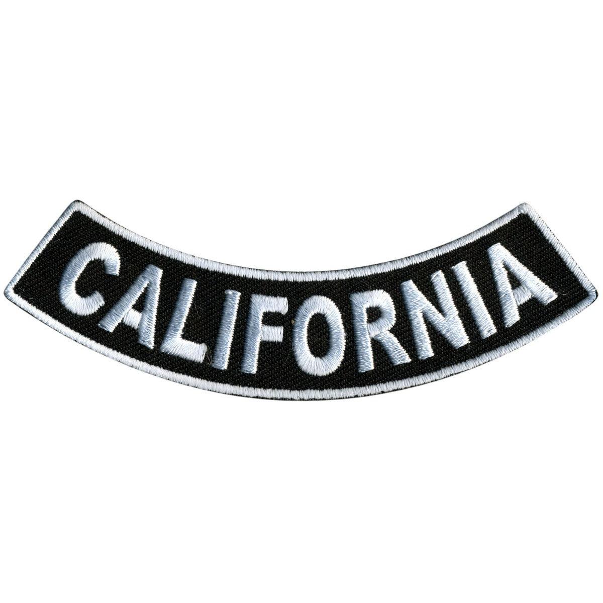 Hot Leathers California 4” X 1” Bottom Rocker Patch - American Legend Rider