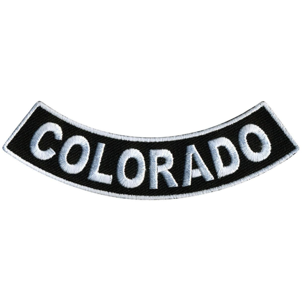 Hot Leathers Colorado 4” X 1” Bottom Rocker Patch - American Legend Rider