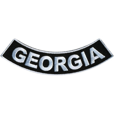 Hot Leathers Georgia 4” X 1” Bottom Rocker Patch - American Legend Rider