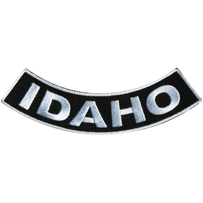 Hot Leathers Idaho 4” X 1” Bottom Rocker Patch - American Legend Rider