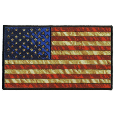 Hot Leathers Patch Vintage American Flag 10 - American Legend Rider