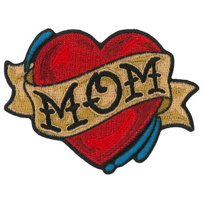 Hot Leathers Patch Mom Heart 3.5" - American Legend Rider