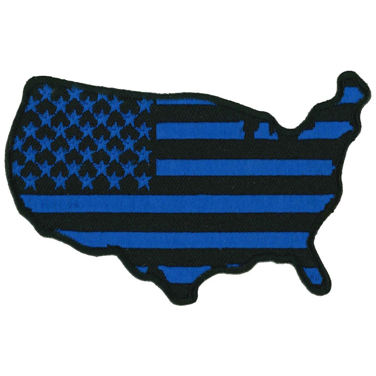 Hot Leathers Blue Country Flag 4" Patch - American Legend Rider