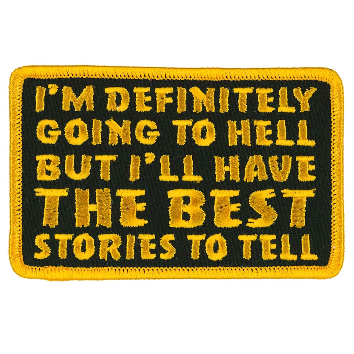Hot Leathers 4" Going to Hell Stories Patch
