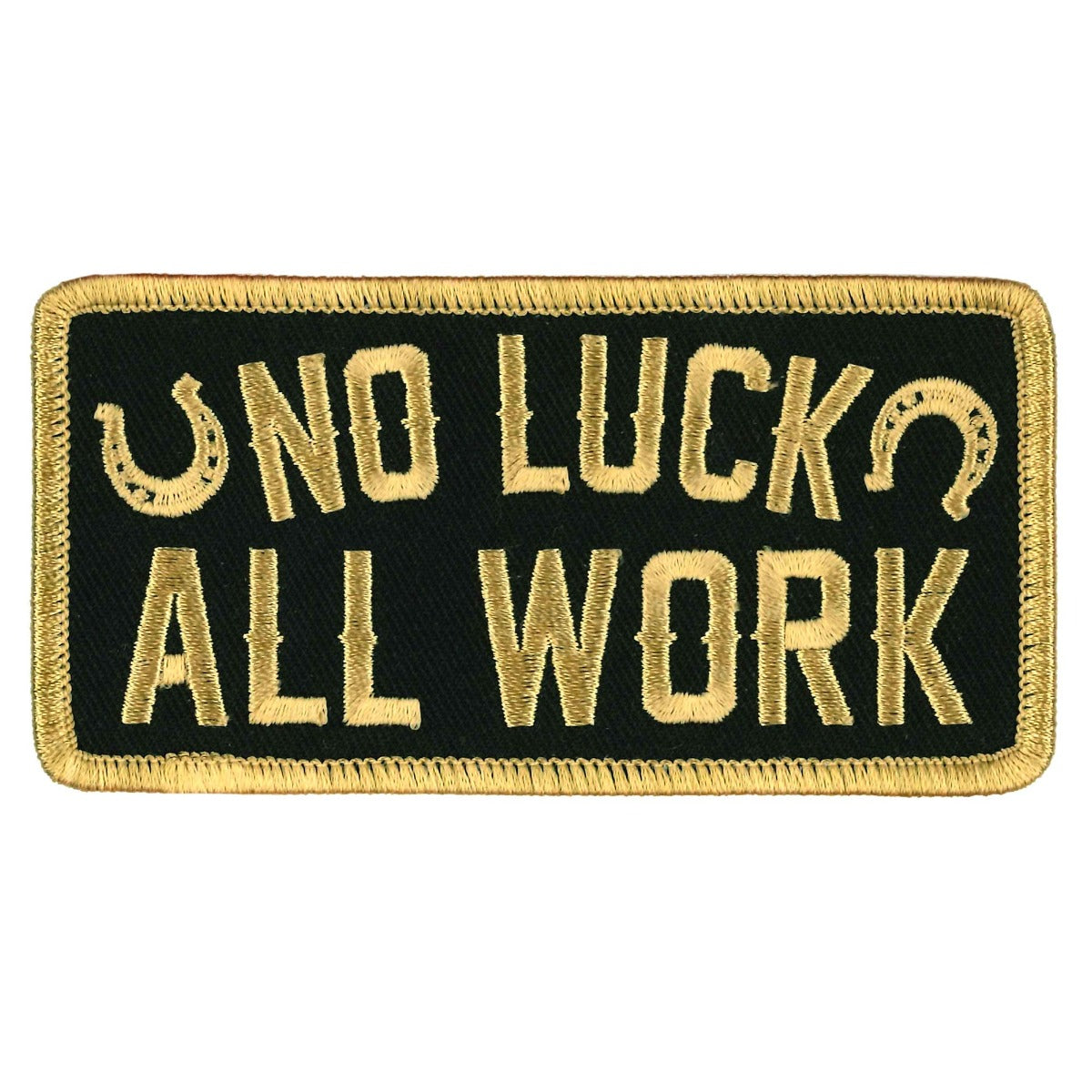 Hot Leathers 4" No Luck All Work Patch