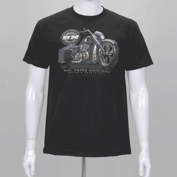 Hot Leathers Men's Official Paul Yaffe's Bagger Nation Rubber Knucky T-Shirt - American Legend Rider