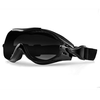 Bobster Phoenix OTG Interchangeable Riding Goggles, Large, Gloss Black ...