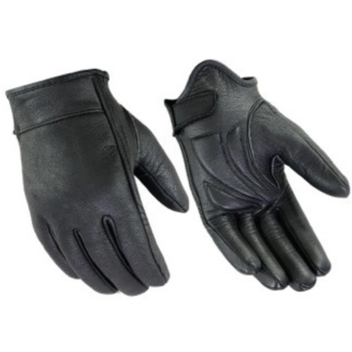 Daniel Smart Premium Short Cruiser Black Leather Gloves - American Legend Rider