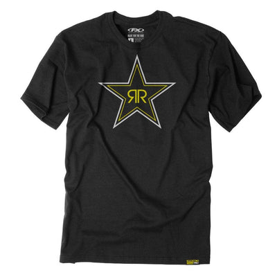 Factory Effex Men's Rockstar Blackstar T-Shirt, Black - American Legend Rider