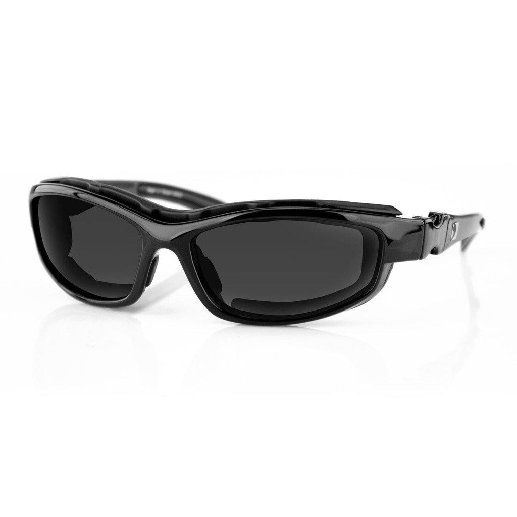 Men's Bobster Road Hog II Convertible Sunglasses, Black Frame, 4 Sets of Polycarbonate Lenses, M