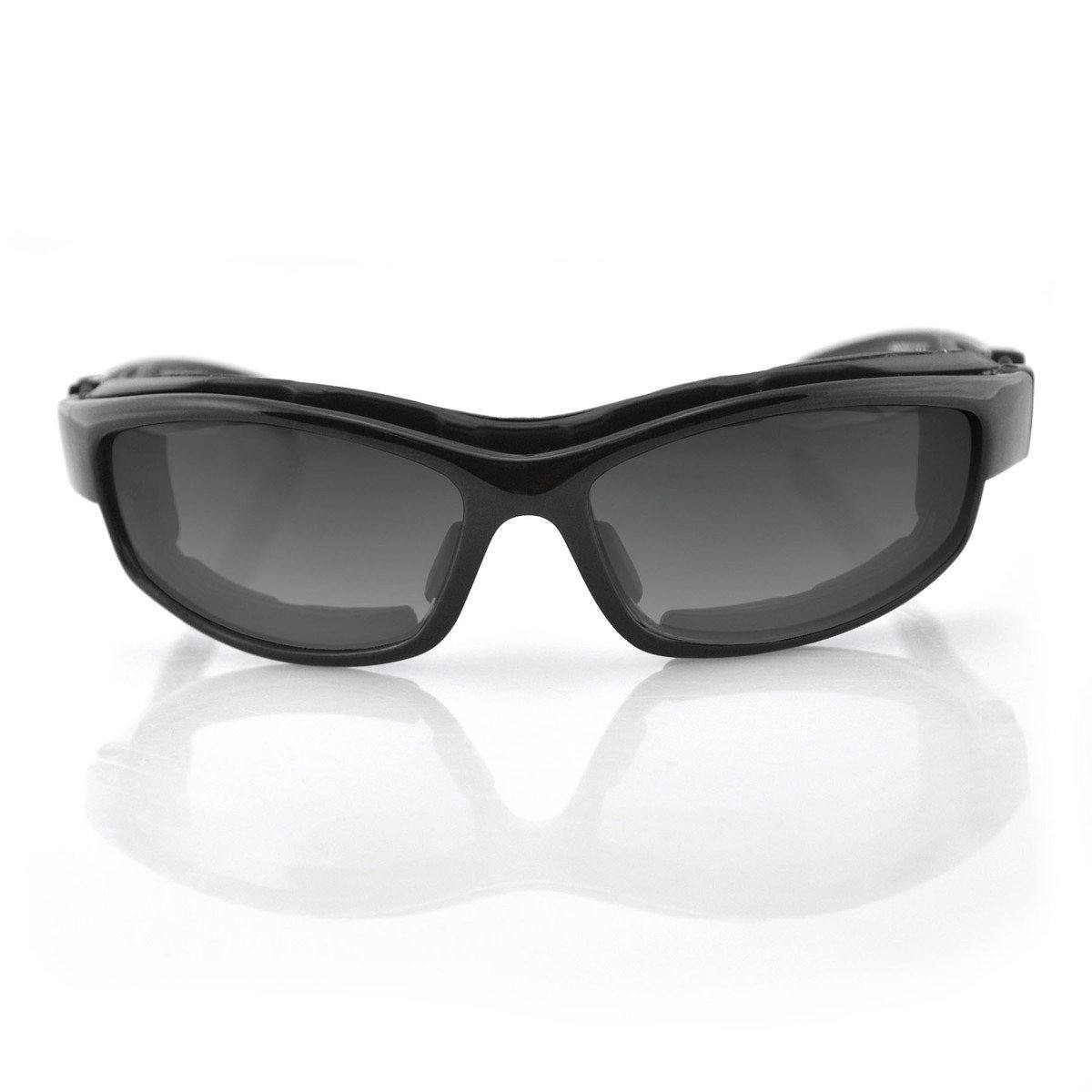 Bobster Road Hog II Convertible Sunglasses, Black Frame, 4 Sets of Polycarbonate Lenses, M - American Legend Rider