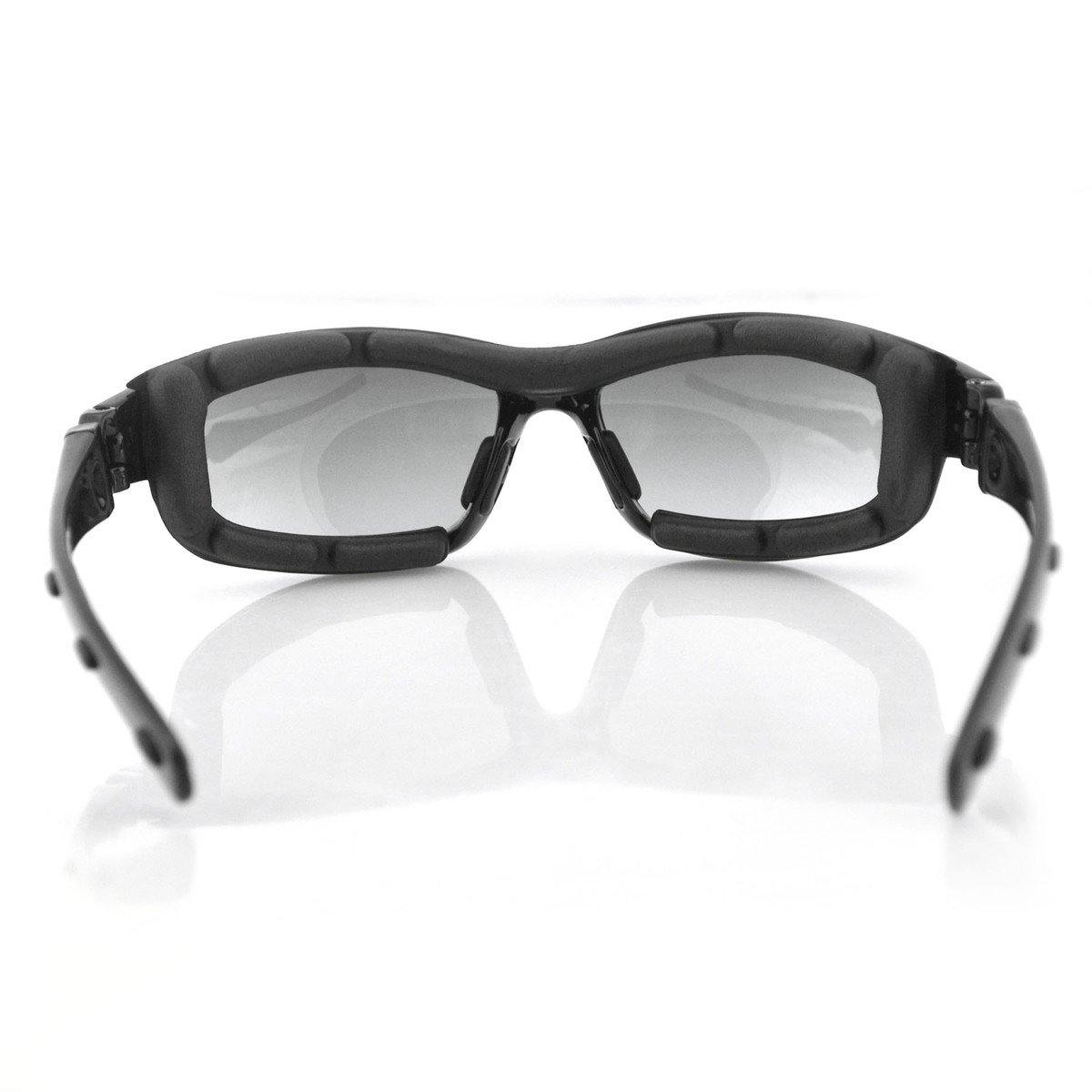 Bobster Road Hog II Convertible Sunglasses, Black Frame, 4 Sets of Polycarbonate Lenses, M - American Legend Rider