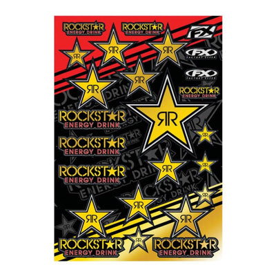 Factory Effex Rockstar Energy Mylar Sticker Sheet - American Legend Rider