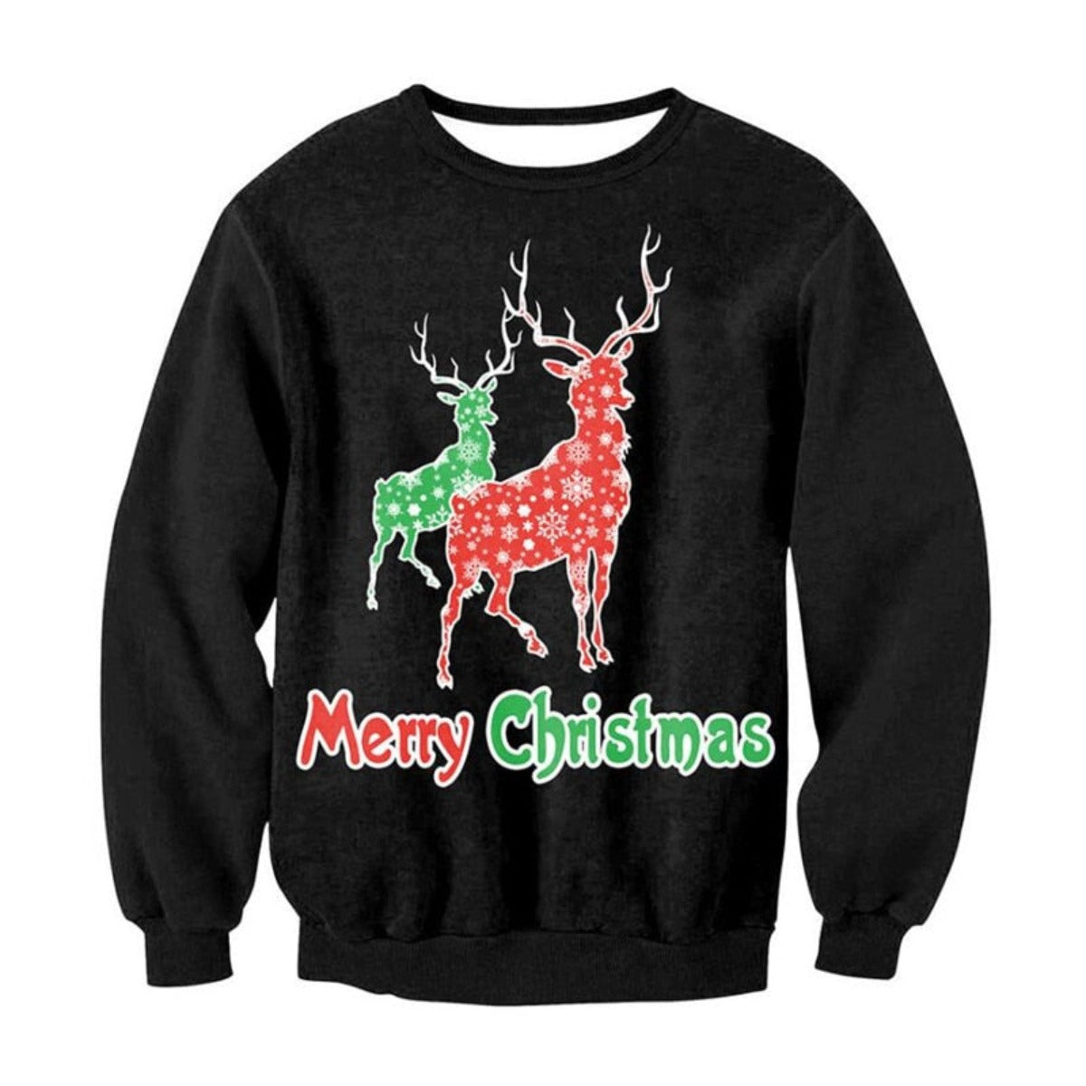 Festive Deer Ugly Christmas Sweater