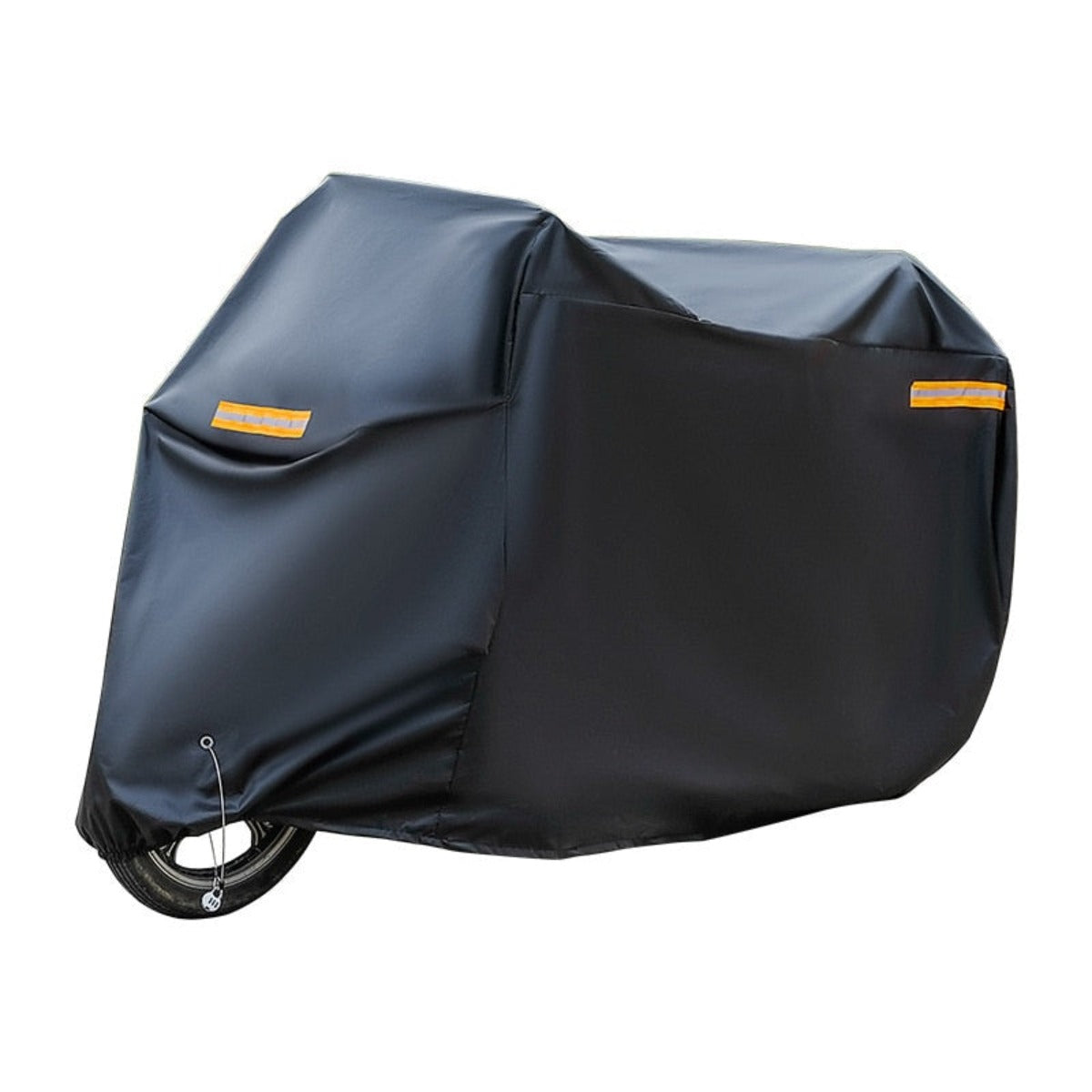 Black Oxford cloth motorcycle cover size options from M to 4XL