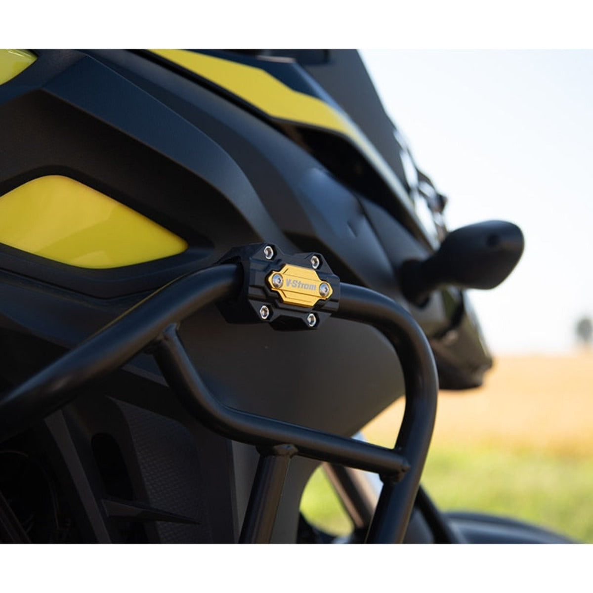 Motorcycle Accessories Engine Guard Bumper Protection Decorative Block For Suzuki, Black/Titanium