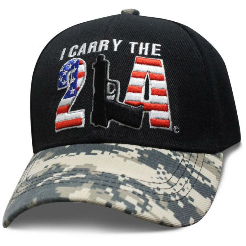 Daniel Smart I carry the 2A Hat, Unisex, Camo/Black