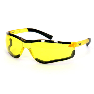 Hot Leathers Safety Wings Sunglasses With Yellow Lenses - American Legend Rider