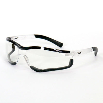 Hot Leathers Safety Wings Glasses With Clear Lenses - American Legend Rider