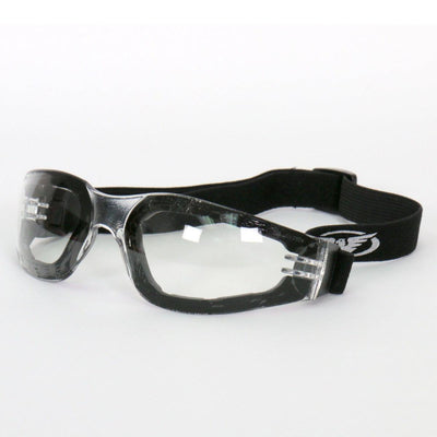 Hot Leather Safety Sunglasses Goggles With Clear Lenses - American Legend Rider