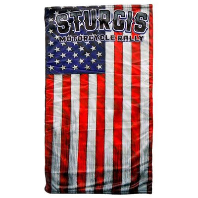 Hot Leathers Sturgis Rally American Flag Neck Gaiter - American Legend Rider