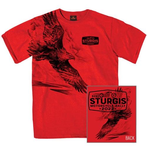Hot Leathers 2022 Sturgis Rally Pencil Eagle T-Shirt - American Legend Rider