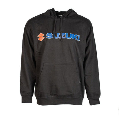 Factory Effex Men's Suzuki Logo Pullover Hoodie, Black - American Legend Rider