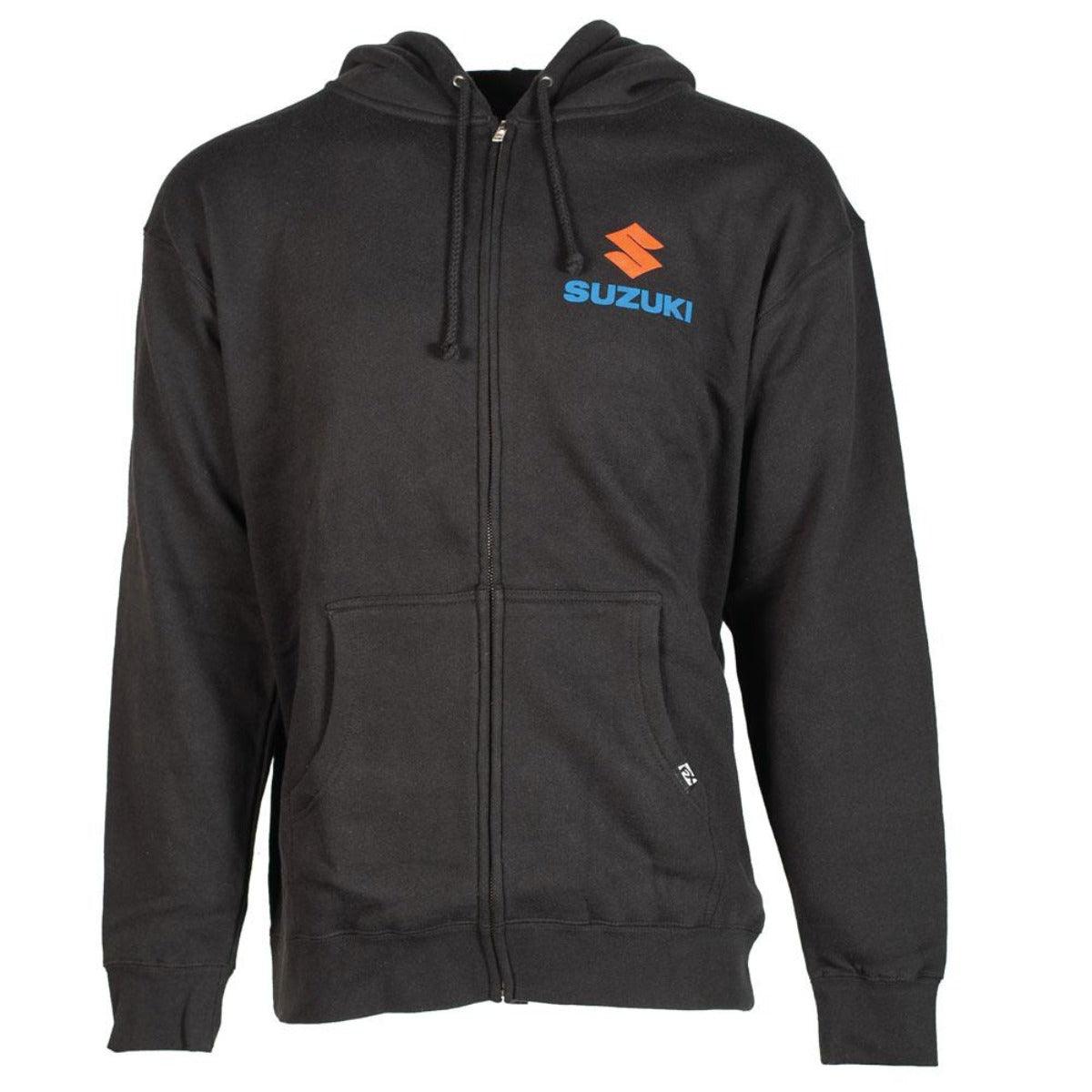 Factory Effex Men's Suzuki Sun Zip-up Hoodie, Black - American Legend Rider