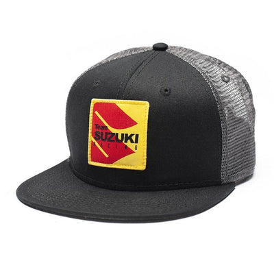 Factory Effex Suzuki Racing Snapback Hat, Black/Gray - American Legend Rider