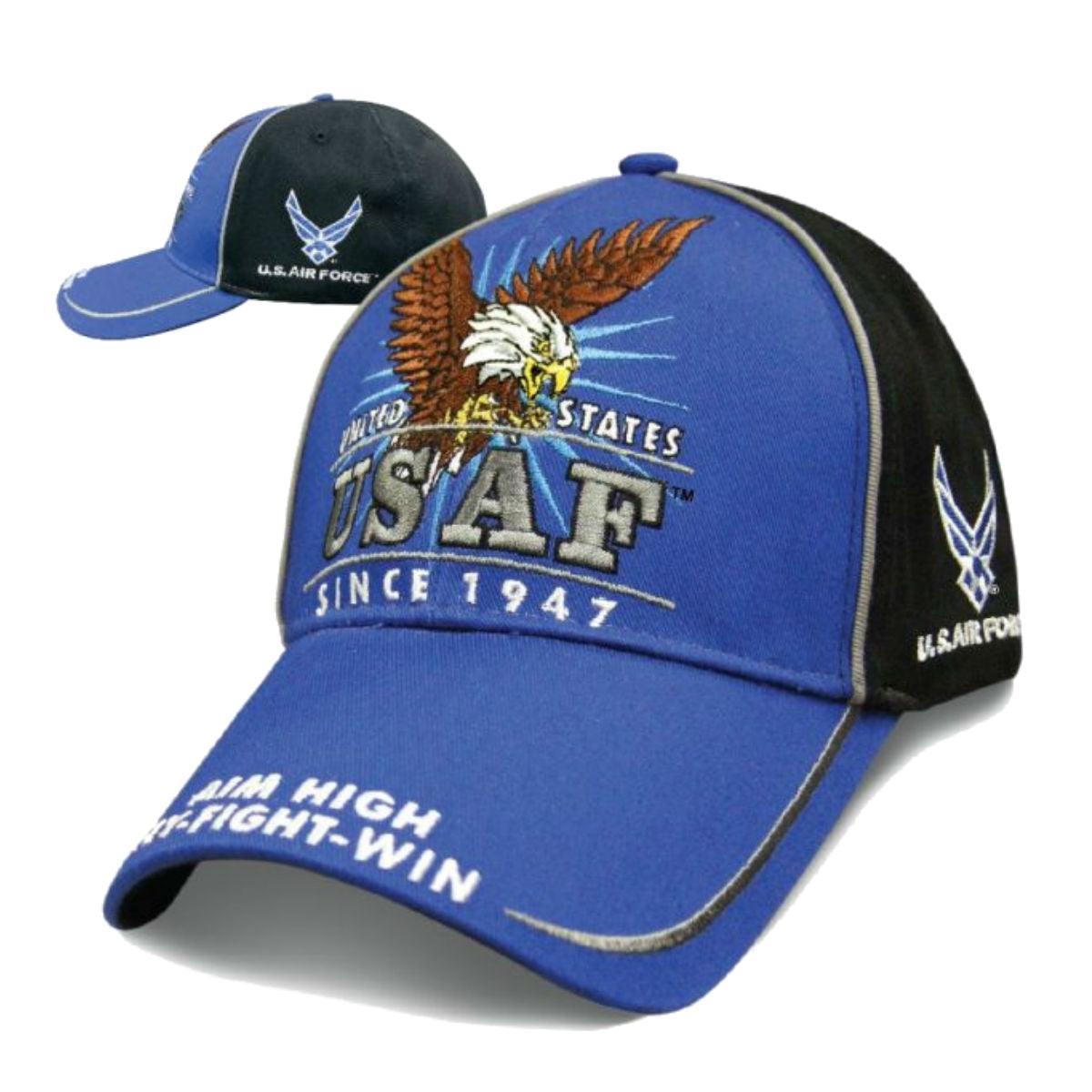 Daniel Smart Victory - Air Force Hat, Unisex, Blue/Black - American Legend Rider