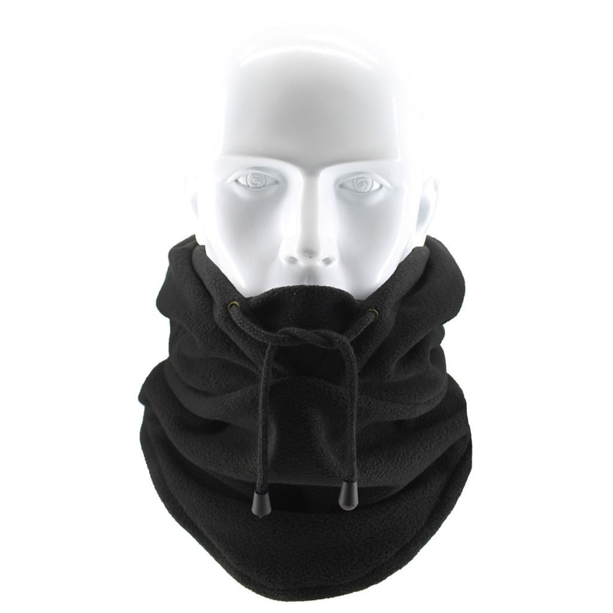 Thermal Fleece Hoodie Face Cover - Navy Blue