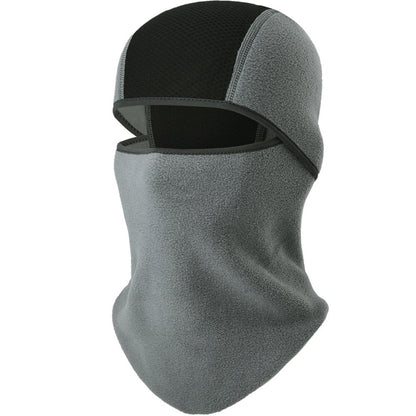 Winter Fleece Warmer Full Face Cover - Deep Gray